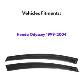 IG Window Visor for Honda Odyssey 1999-2004, Rain Guard Tape-On Extra Durable Sun Wind Side Vent Window Deflector, 1999 2000 2001 2002 2003 2004