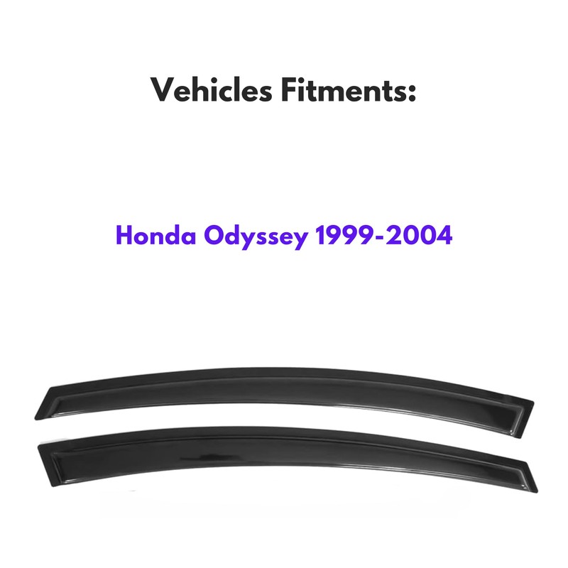IG Window Visor for Honda Odyssey 1999-2004, Rain Guard Tape-On