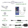 AIBOO 24V Color Changing LED Puck Lights Dimmable, Multicolor Under