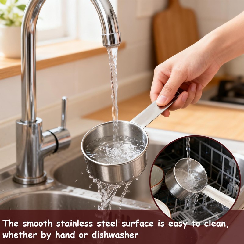 6 pcs 1 Cup Measuring Cup, Stainless Steel Measuring Cups,