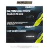 DUNSIHUI 10 pair 9W Eagle Eye LED Light Lamp, 6500k