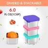 Unbranded 4Pcs 180ml Kids Snack Containers Leak-Proof Food Lunch Box