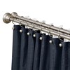 72 in. Adjustable 72-Inch Double Shower Curtain Rods, Brushed Nickel