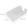Napkin Tray Storage Holder Transparent Acrylic Modern 9.5x5.5x2.5in Large Capacity