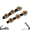 Crystal stone braided hair clips,Pearl hair clip,Hair bows for women,easily