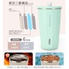 【Trending on SNS】TYESO Tumbler with Straw, 600ml Stainless Steel, with