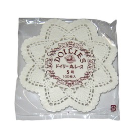 ドイリー レースペーパー 丸型(500枚入)5号