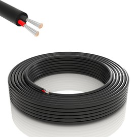 Usihom 16 Gauge Electrical Wire 2 Conductor, UL Certification, 33FT 16/2 Tinned Copper Wire Stranded PVC Cord, 16 AWG 2 Pin Flexible Low Voltage LED Cable for LED Strips Lamps Lighting Automotive