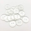 Yiasangly 20mm Clear Transparent Resin Round Buttons, DIY Sewing Garment