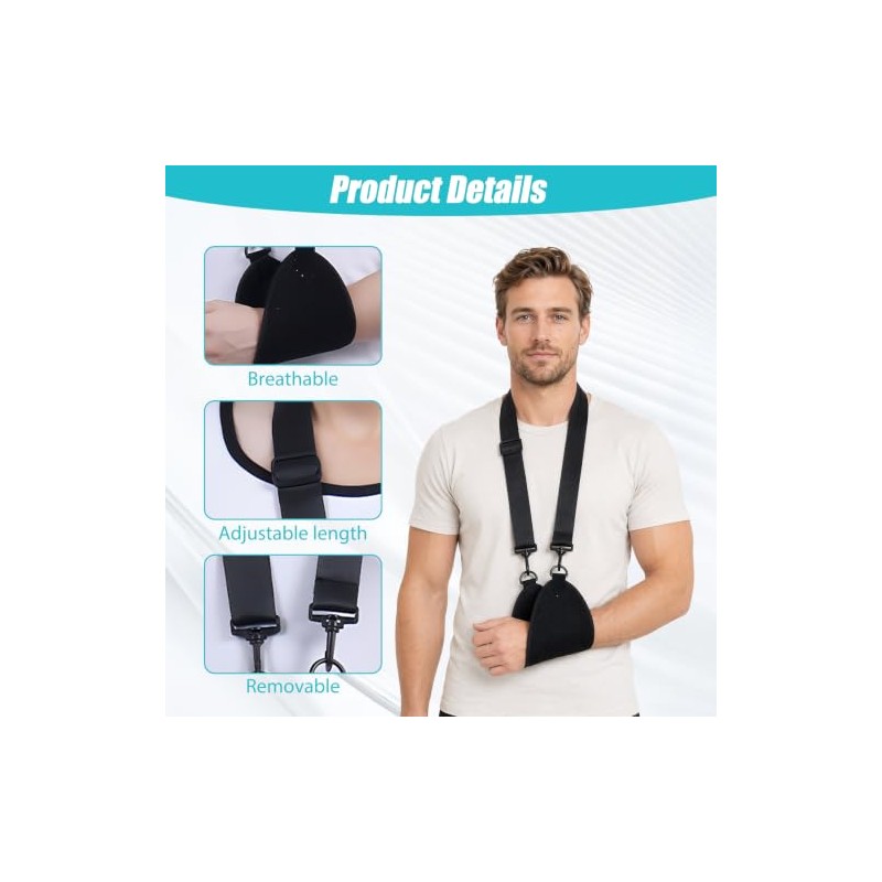 Adjustable Arm Sling with Black Storage Bag,Adjustable Sling for Arm