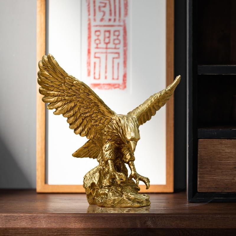 Hosoncovy Eagle Figurine Ornament Resin Eagle Sculpture Eagle Statue Eagle