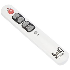 SeKi Slim weiss lernfähige Universal-Fernbedienung mit großen Tasten - für Senioren + Kinder