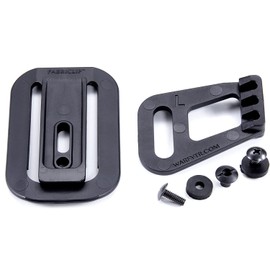 HolsterSmith - Fabriclip - Concealment Clip - Holster Mounting Attachment - Tactical Black - (w/Standard Wing) - (w/Mounting Hardware) - (1 Pack)
