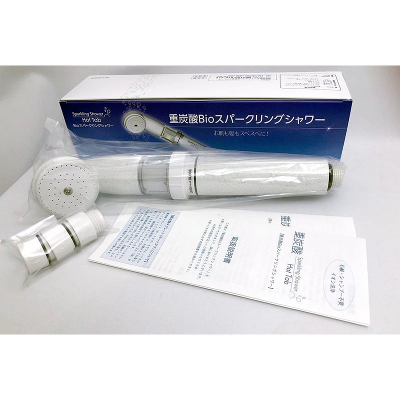 Bio Bicarbonate Sparkling Shower Head + Grooming Tub Bicarbonate Ion
