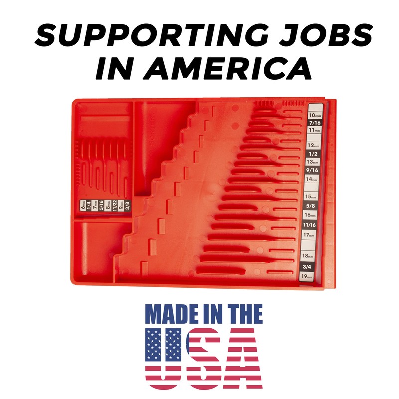 Tool Sorter Wrench Organizer - Red