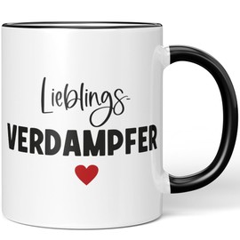JUNIWORDS Tasse, Lieblings-Verdampfer, Schwarz (7772864)