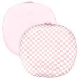 DAYEEBALL Baby Lounger Cover 1 Pack, Double-Sided Removable Lounger Covers for Infant, Stretchy and Soft Reversible Lounger Slipcover for Baby Girls Boys Newborn Pink Checkerboard (Only Cover)