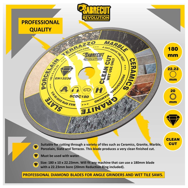 1 x SabreCut SCDC180 180mm (7 inch) x 5mm x