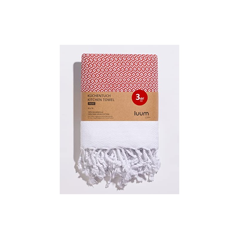 Luum® Set of 3 Tea Towels, Tea Towels, Kitchen Towels,