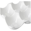 Apollo 1742 White Ceramic 6 Egg Holder, 15.7x10x3.8