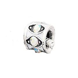 Sexy Sparkles Iridescent Color Rhinestone Charm Spacer Bead Stopper for European Bracelets