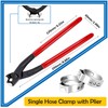 Seept 405Pcs 15-Sizes 304 Stainless Steel Single Ear Hose Clamps