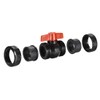 sourcing map Ball Valve, 1-1/2" Slip PE Socket End True