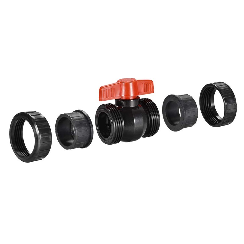 sourcing map Ball Valve, 1-1/2" Slip PE Socket End True