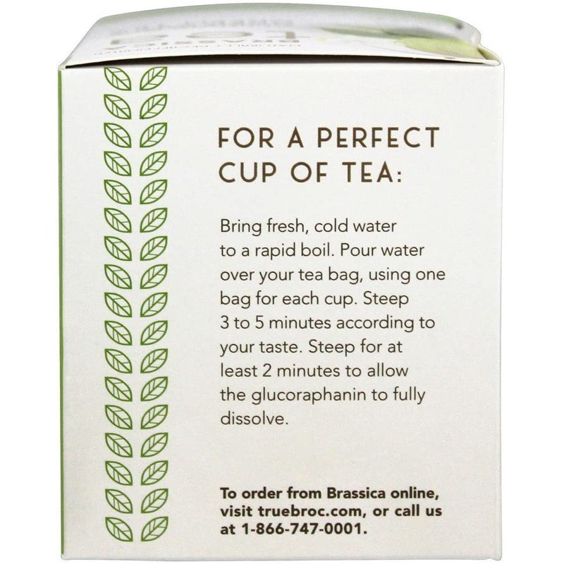 Brassica Tea Sencha Green Tea with truebroc, 16 Tea Bags