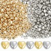 500 Pcs 6mm Heart Shape Spacer Beads for Jewelry Making,