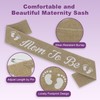 Mom to be Sash Baby Shower Set, Boho Baby Shower