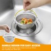 haodex Kitchen Sink Strainer Stainless Steel with Handle (2, Outer