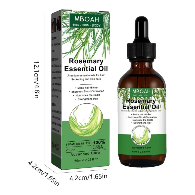 3pcs Romero Aceite Romero Para Cabello El Cuero Cabelludo