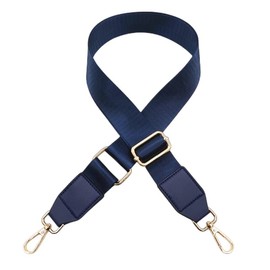 Plain Bag Strap, Wide Pockets, Bag Strap, 80-130 cm, Adjustable Shoulder Strap, Shoulder Strap for Handbags, 3.8 cm Wide, Men's Bag Strap, Women's Accessories, Blue