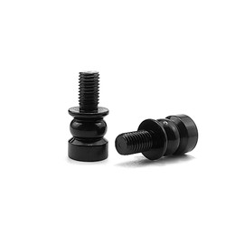 ECUDIS Lamp Shade Risers Lamp Finial Extender, 2 Pack (Black, 0.5 Inch)