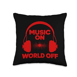 Music Producer Gift Beat Maker Accessories & Stuff Cool Producer for Men Women Music Artist DJ Musician Throw Pillow, 16x16, Multicolor