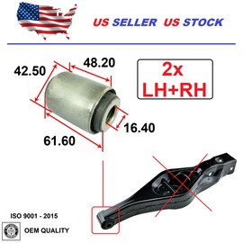 2MPLASTIC Rear Control Arm Bushing For Mitsubishi Montero 2001-2006 Set Lower LH+RH