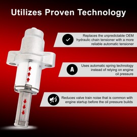 Tusk Automatic Cam Chain Tensioner Kit Black Anodized Compatible with Polaris RZR XP/XP4 1000 2014-2016/Ranger 900 XP 2013-2016/RZR 900 Trail 2015-2016