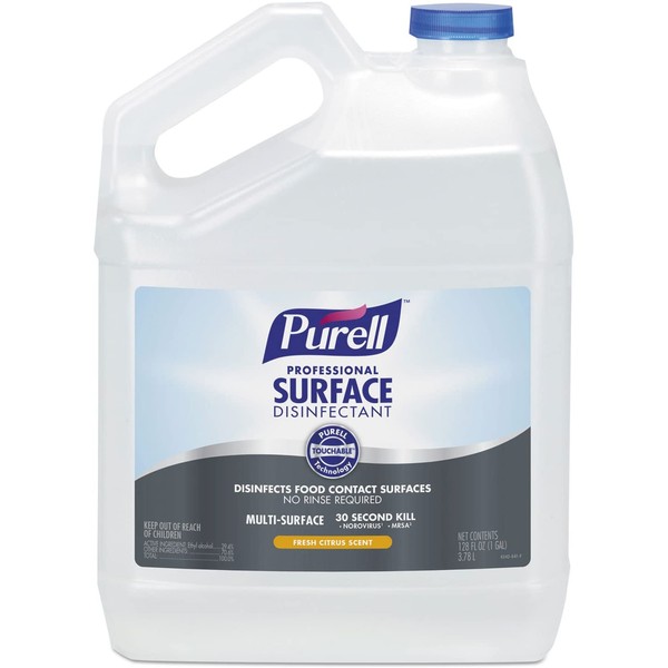 PURELL 434204EA Professional Surface Disinfectant, Fresh Citrus, 1 gal Bottle