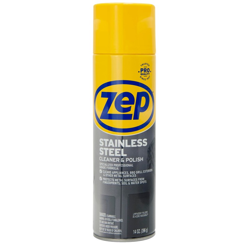 Zep Stainless Steel Cleaner and Polish 14 ounces - ZUSSTL14