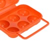 Generic Portable 6 Grid Egg Box for Outdoor Camping -