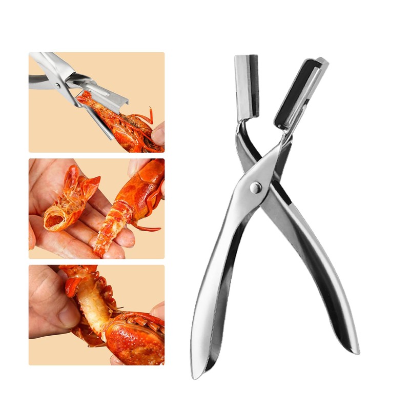 2024 Upgraded Crawfish Peeler - easily removes tail meat, protects
