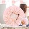Woakess Gorro De Seda para Dormir Gorro Saten Pelo Rizado,