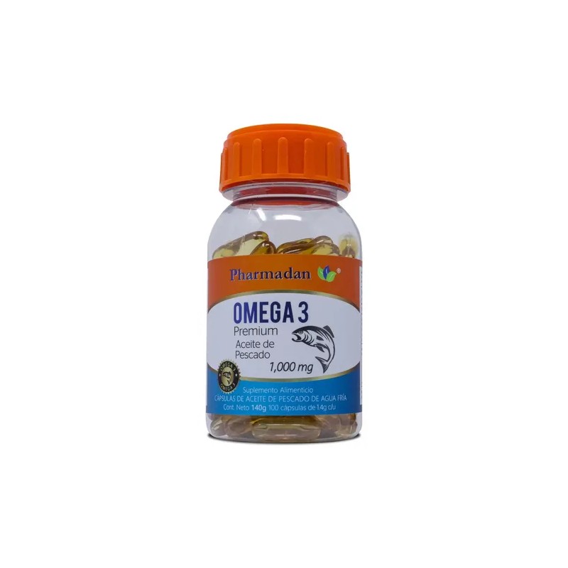 Omega 3 Aceite De Pescado 100 Caps Sabor Neutro