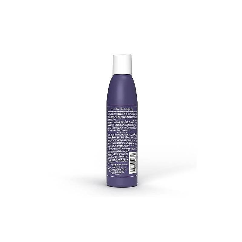 Loquay Pure Silver Shampo para canas, Plata, 250 ml