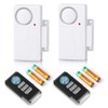 Wsdcam Wireless Door Alarm with Remote 2 Pack, Battery Included,