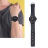 Waterproof Quartz Watch with Rubber Strap Adjustable 3 Hands Easy