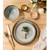 TheTerra Ceramic Dinnerware Set for 4, 12-Piece Plates and Bowls
