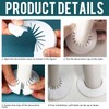 Pack of 50 Heating Pipe Rosette Pipe Covers, Folding Rosette