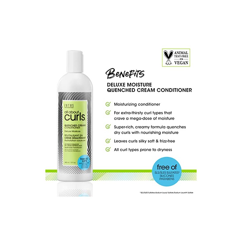 All About Curls Quenched Cream Conditioner Unisex 15 oz